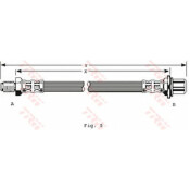 Шланг тормозной TRW, арт. PHB251