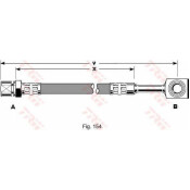 Шланг тормозной TRW, арт. PHD288