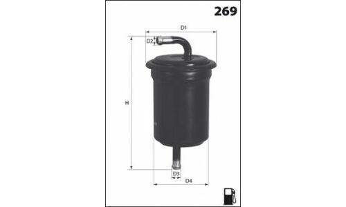 Фильтр топливный Mecafilter, арт. ELE6088