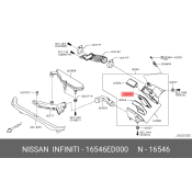 Фильтр воздушный Nissan A-2011, арт. 16546-ED000