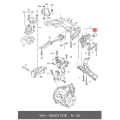Сайлентблок переднего рычага VAG, арт. 1K0 407 183 E