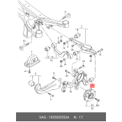 Сайлентблок заднего рычага VAG, арт. 1K0505553A
