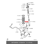 Стойка стабилизатора (линк) Mitsubishi, передняя, левая, арт. 4156A014