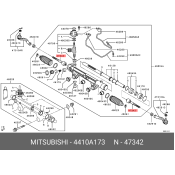 Тяга рулевая Mitsubishi, арт. 4410A173