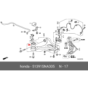 Сайлентблок переднего рычага Honda, арт. 51391-SNA-305
