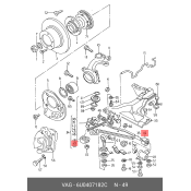 Сайлентблок заднего рычага VAG, арт. 6U0407182C