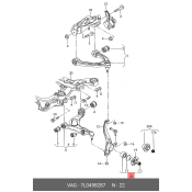 Подшипник ступицы колеса | зад VAG, арт. 7L0 498 287