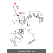 Фильтр воздушный VAG, арт. 8K0133843
