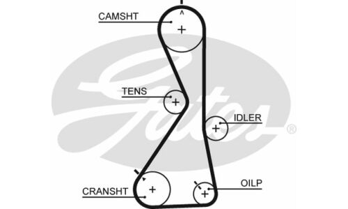 Комплект ремня ГРМ Gates, арт. K015481XS