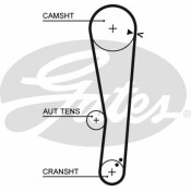 Комплект для замены ремня ГРМ Gates, арт. K015568XS