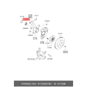 Подшипник ступицы передней HYUNDAI Elantra | перед Hyundai/Kia, арт. 51720-2D100