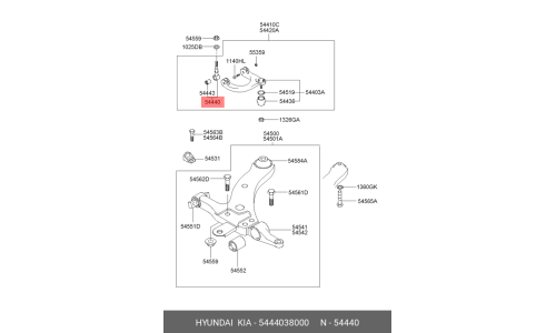 Тяга подвески Hyundai/Kia, арт. 5444038000