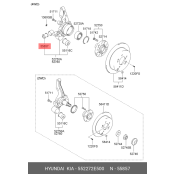 Сайлентблок рычага HYUNDAI Tucson | зад Hyundai/Kia, арт. 55227-2E500