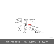 Подшипник ступицы колеса | перед Nissan, арт. 40210-95F0A