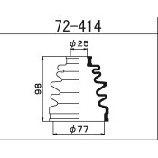 Пыльник привода Maruichi, арт. 72-414