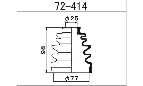 Пыльник привода Maruichi, арт. 72-414