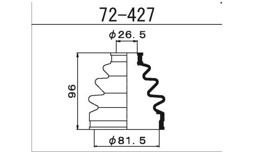 Пыльник привода Maruichi, арт. 72-427