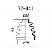 Пыльник ШРУСа Maruichi, наружный, арт. 72-441