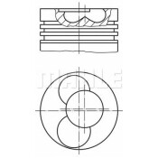 Поршнекомплект Mahle, арт. 030 87 02