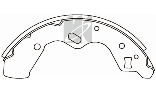 Колодки тормозные барабанные Kashiyama, комплект на ось (4 шт), арт. K3388