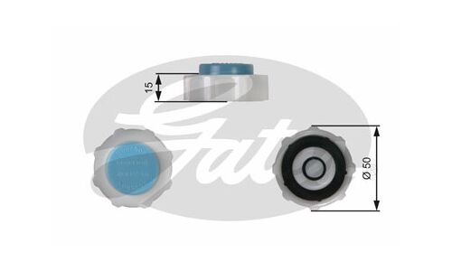 Крышка расширительного бачка системы охлаждения Gates, для Renault Clio / Megane / Trafic / Laguna, арт. RC221