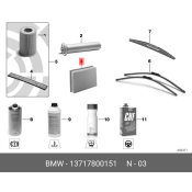 Фильтр воздушный BMW, арт. 13 71 7 800 151