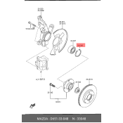 Подшипник ступицы колеса Mazda, передний, арт. D651-33-048
