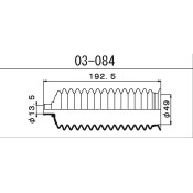 Пыльник рулевой рейки Maruichi, арт. 03-084