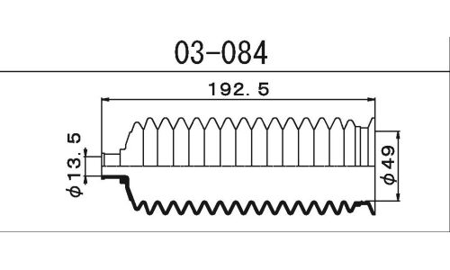 Пыльник рулевой рейки Maruichi, арт. 03-084