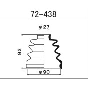 Пыльник привода Maruichi, арт. 72-438