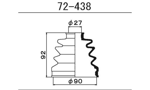 Пыльник привода Maruichi, арт. 72-438