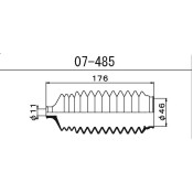 Пыльник рулевой рейки Maruichi, арт. 07-485