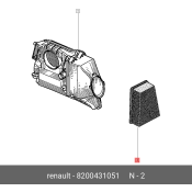 Фильтр воздушный Renault, арт. 8200431051