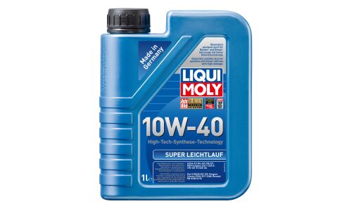 Масло моторное Liqui Moly Super Leichtlauf 10w40 синтетическое, API SN, ACEA A3/B4, универсальное, 1л, арт. 1928/9503