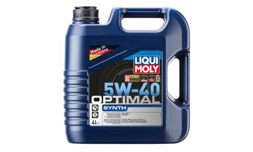 Масло моторное Liqui Moly Optimal Synth 5w40 синтетическое, API SN/CF, ACEA A3/B4, универсальное, 4л, арт. 3926