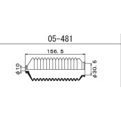 Пыльник рулевой рейки Maruichi, арт. 05-481