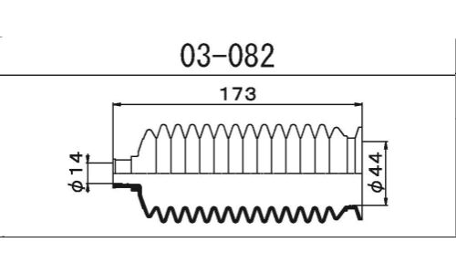 Пыльник рулевой рейки Maruichi, арт. 03-082