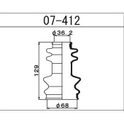 Пыльник привода Maruichi, арт. 07-412