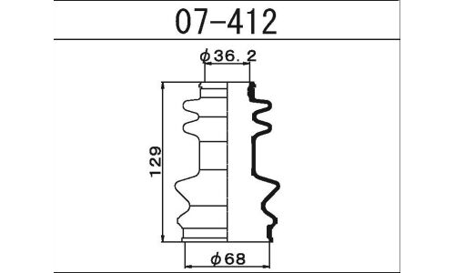 Пыльник привода Maruichi, арт. 07-412