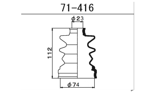 Пыльник привода Maruichi, арт. 71-416