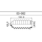 Пыльник рулевой рейки Maruichi, арт. 03-062