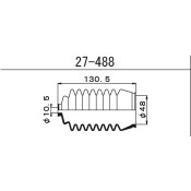 Пыльник рулевой рейки Maruichi, арт. 27488
