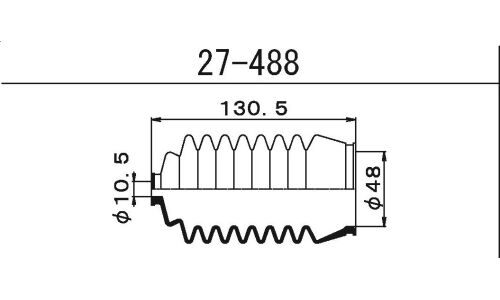 Пыльник рулевой рейки Maruichi, арт. 27488