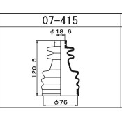 Пыльник ШРУСа Maruichi, внутренний, арт. 07-415