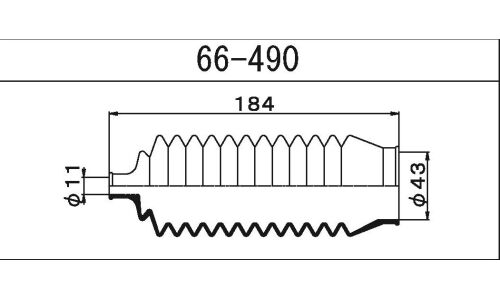 Пыльник рулевой рейки Maruichi, арт. 66-490