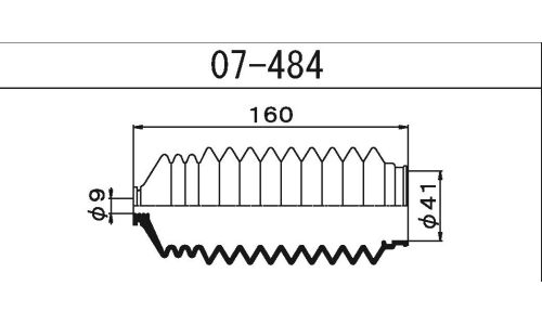 Пыльник рулевой рейки Maruichi, арт. 07-484