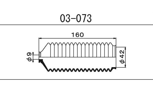 Пыльник рулевой рейки Maruichi, арт. 03-073