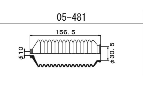 Пыльник рулевой рейки Maruichi, арт. 05482