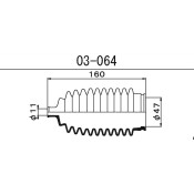 Пыльник рулевой рейки Maruichi, арт. 03-064