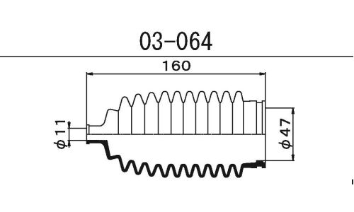 Пыльник рулевой рейки Maruichi, арт. 03-064